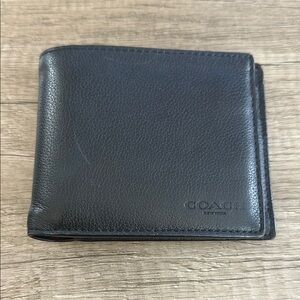 Coach Black Leather Men's Wallet